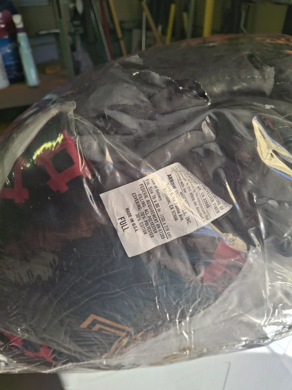 Arrow Industries Comforter with Red & Gold Accents